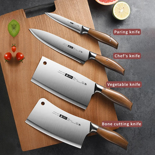 Professional Kitchen Knife 4-piece set, cleaver, slicer, Chef Knife, and paring knife