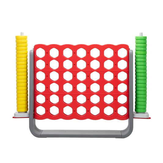 Giant Connect 4 with 42 Rings; Indoor Outdoor Game Set