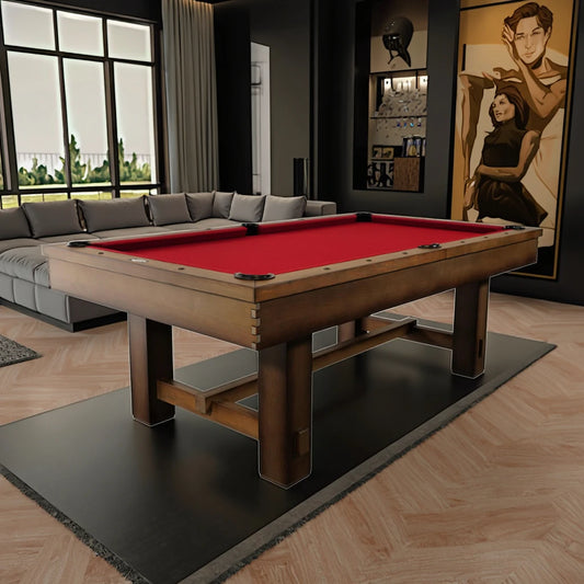 3-in-1 Convertible Pool Table with Dining and Ping Pong Top