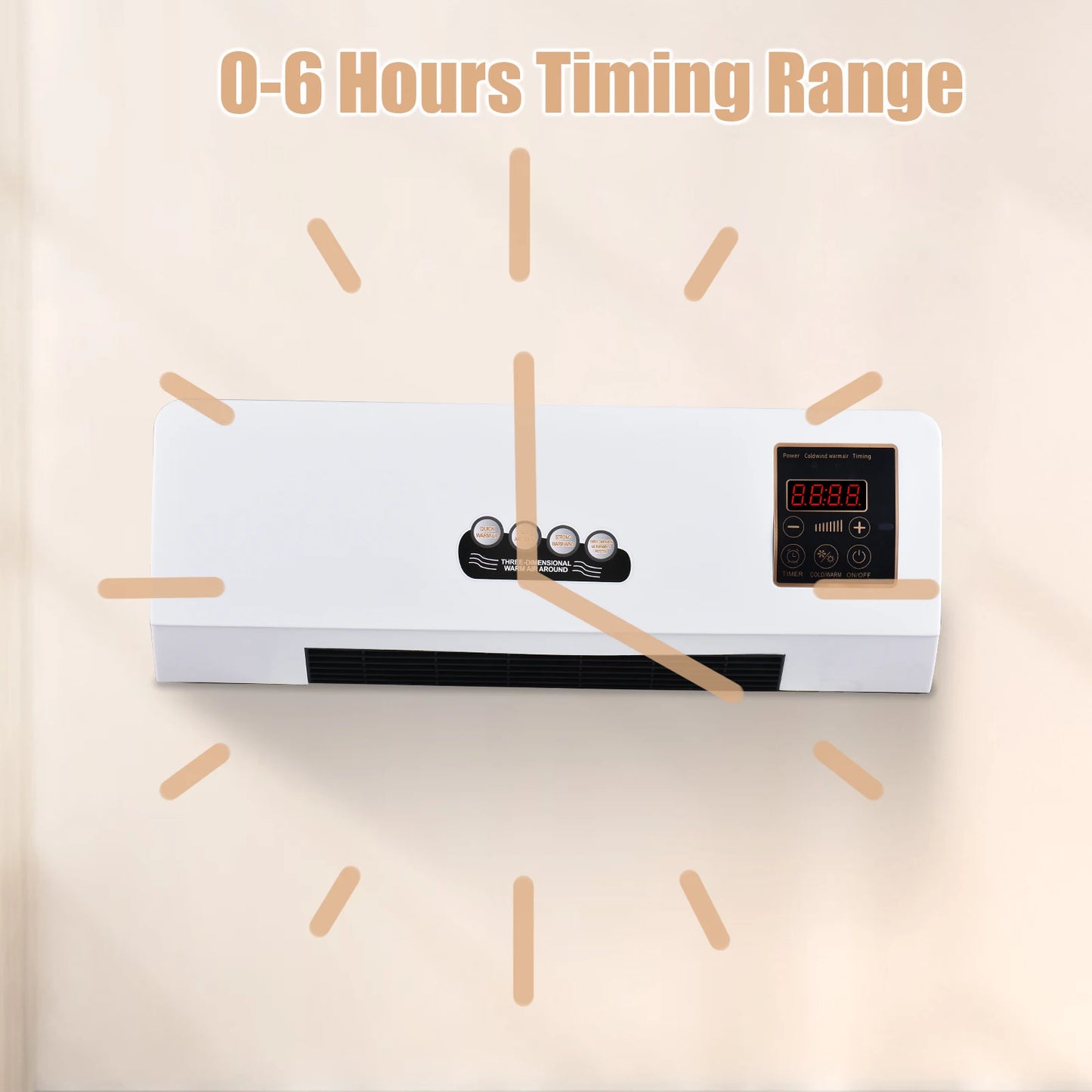 2-in-1 Heater and Fan Combo Electric  with Remote Control