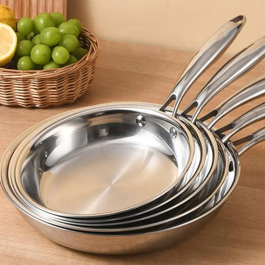 Stainless Steel Pans Oven-safe,Non-coated Non-stick Cookware