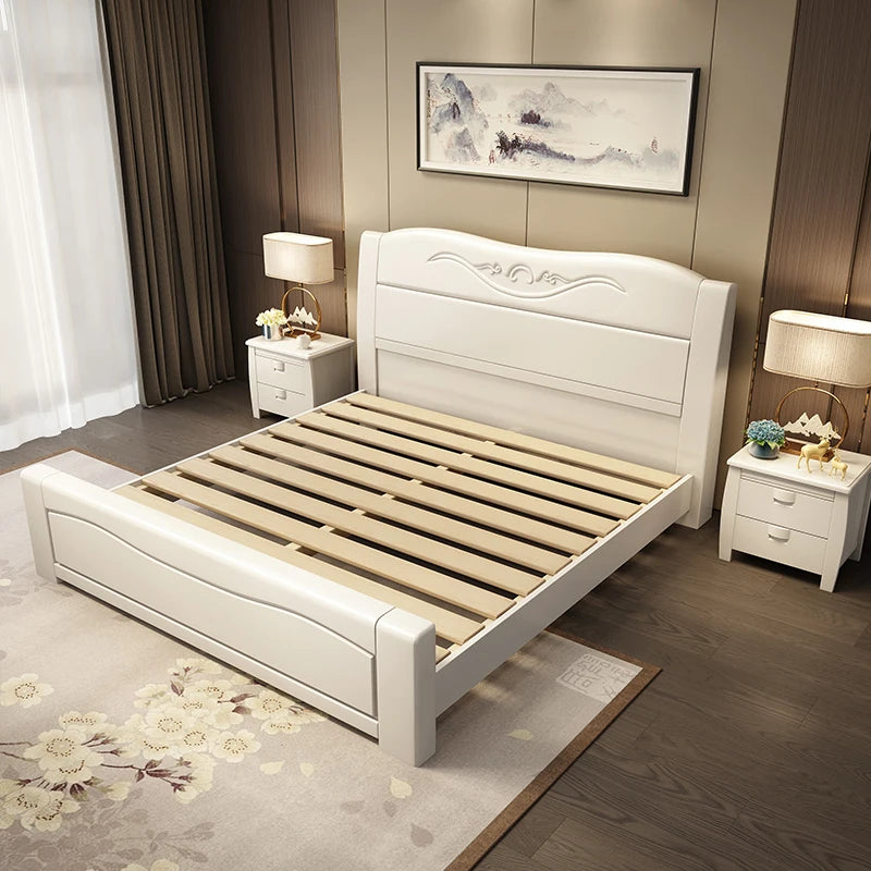 Children's Bed Luxury Double Modern Bed Design Nordic Wooden