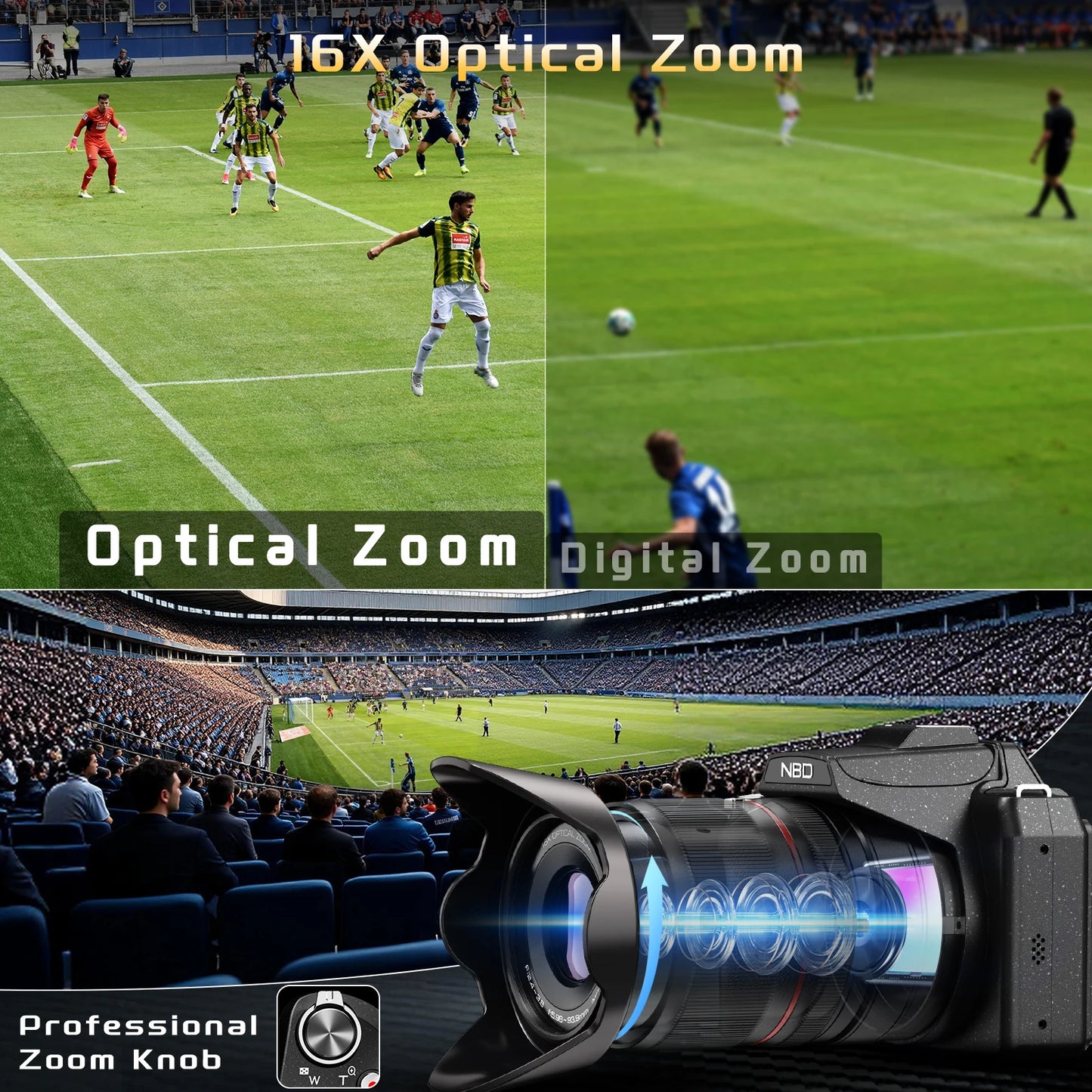 Digital Cameras With WiFi & App Control Vlogging Camera