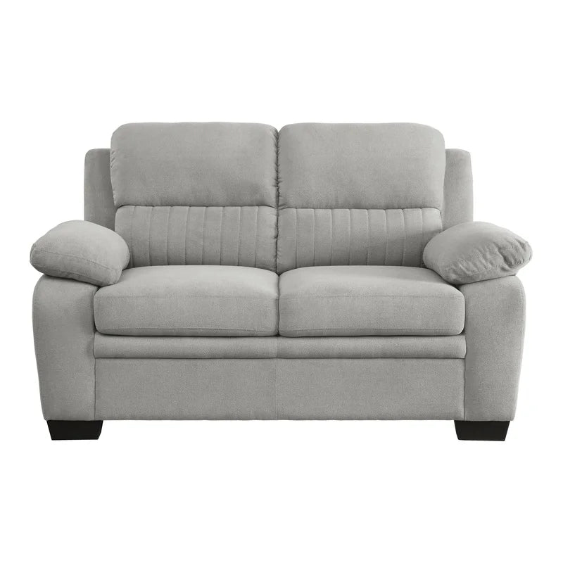 3-Piece Sofa Set with  Solid Wood Frame, Comfortable Loveseat and Chair