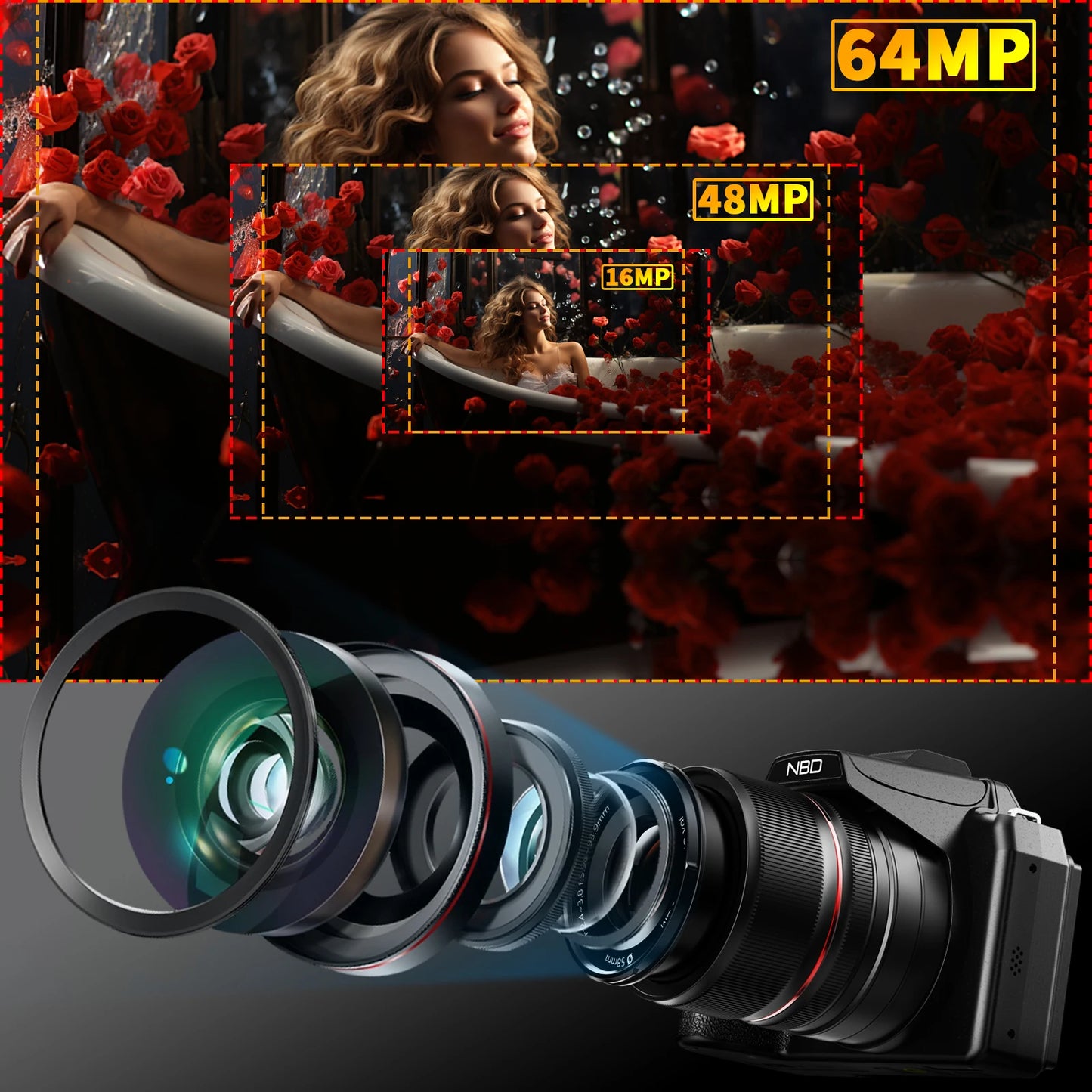 Digital  Zoom Camera With WiFi & App Control
