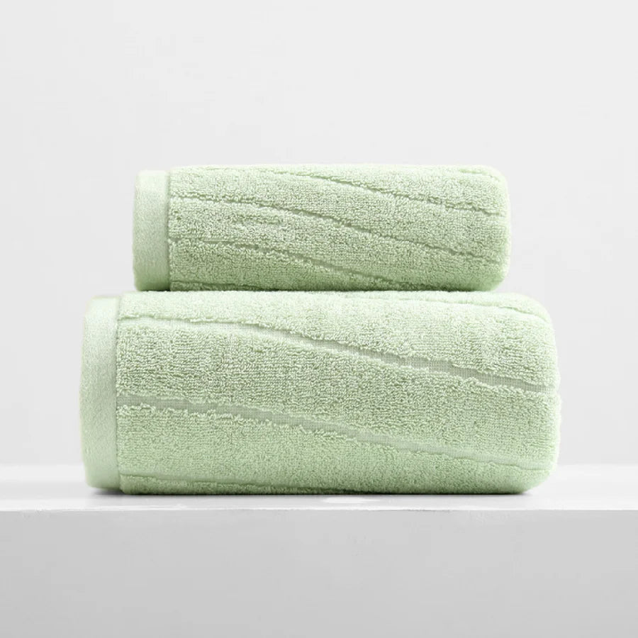 100% Cotton Towels Set, Highly Absorbent, 2 pcs Bath and Hand Towels