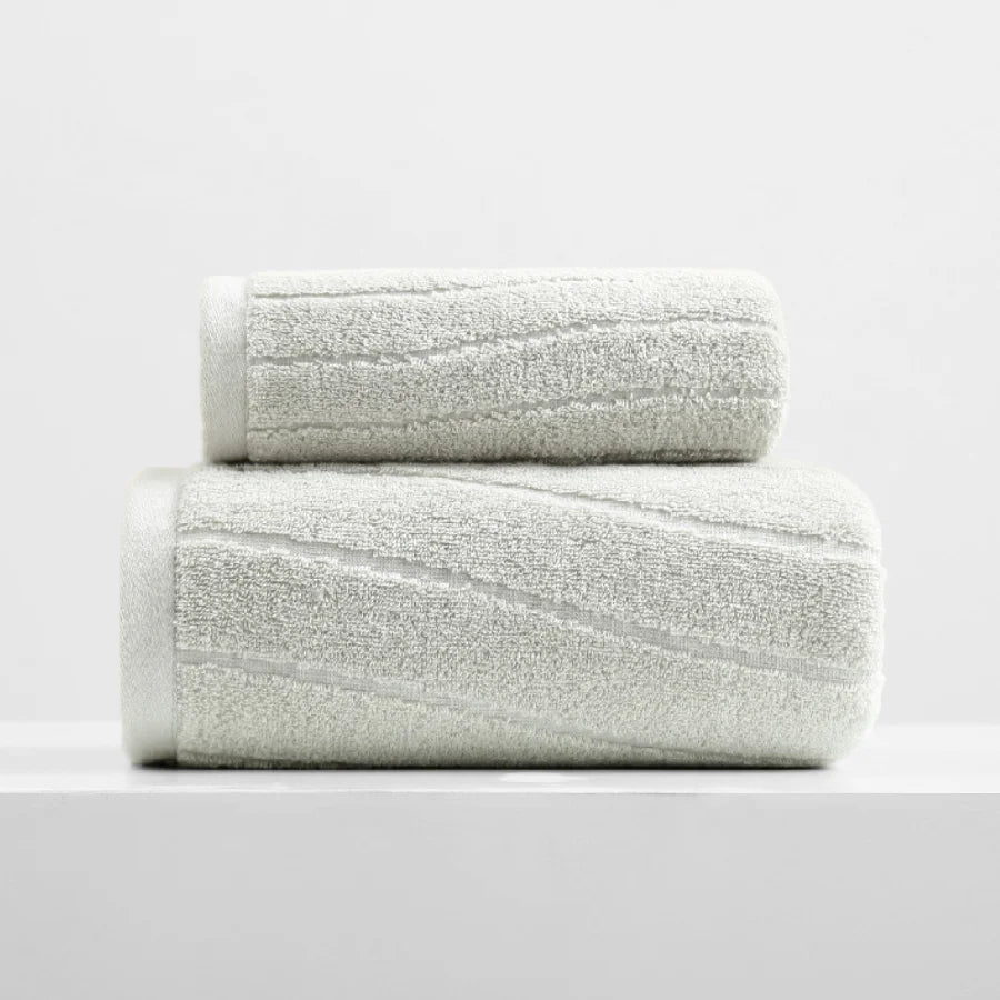 100% Cotton Towels Set, Highly Absorbent, 2 pcs Bath and Hand Towels