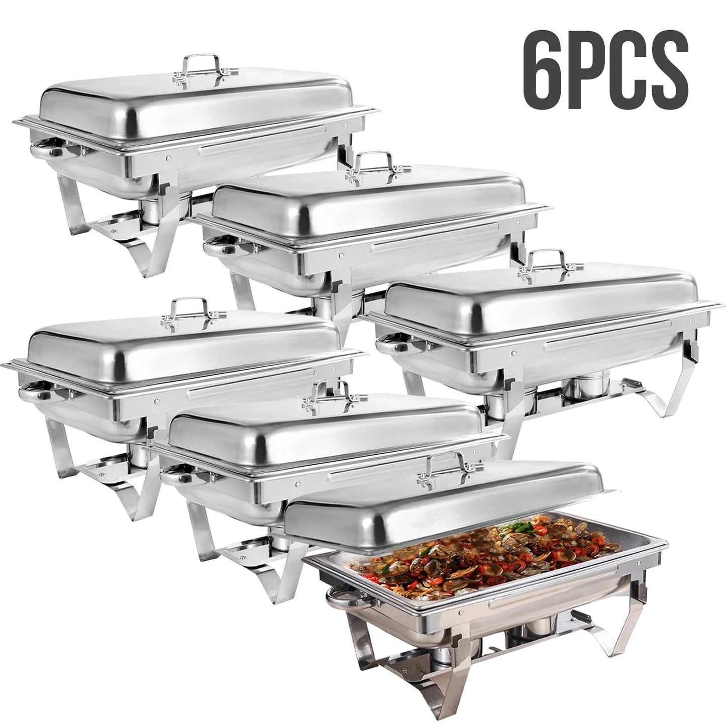 Chafing Dish Buffet Set 8QT Electric Stainless Steel for Party Catering