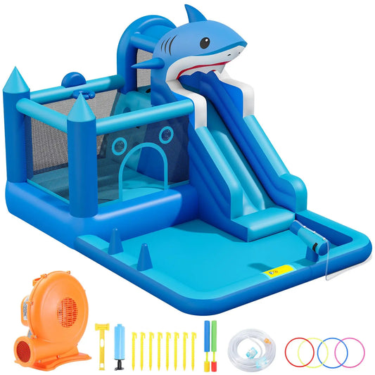 Bounce House With Slide & Blower, Splash Pool, Climbing Wall
