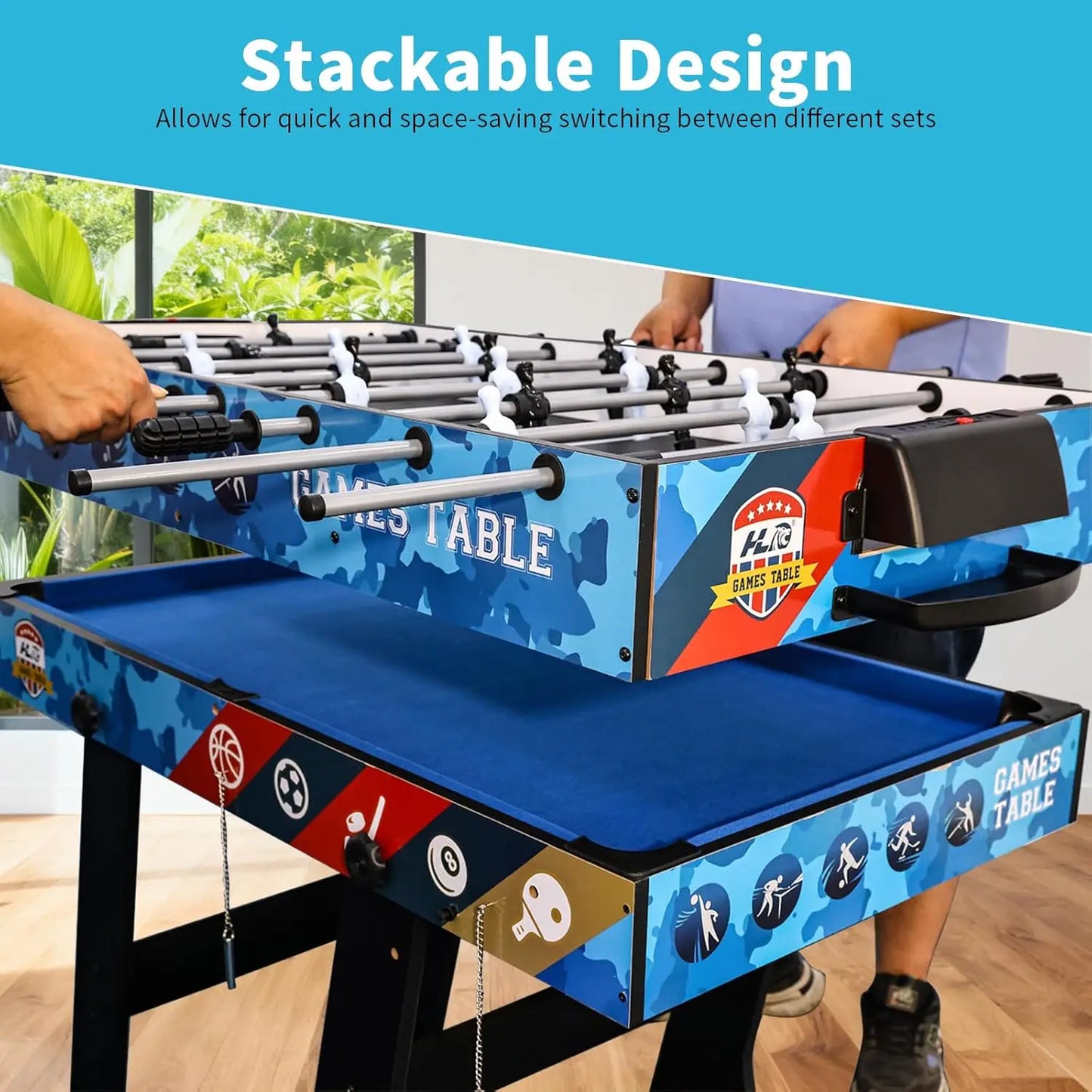 5-in-1 multifunctional play table set for children: