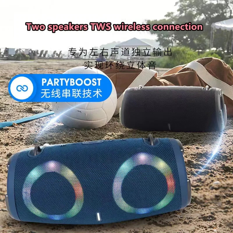 Portable Waterproof 100W High Power Bluetooth Speaker FM Boom Box