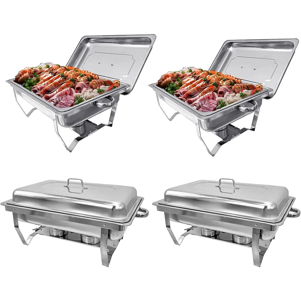 Chafing Dish Buffet Set 8QT Electric Stainless Steel for Party Catering