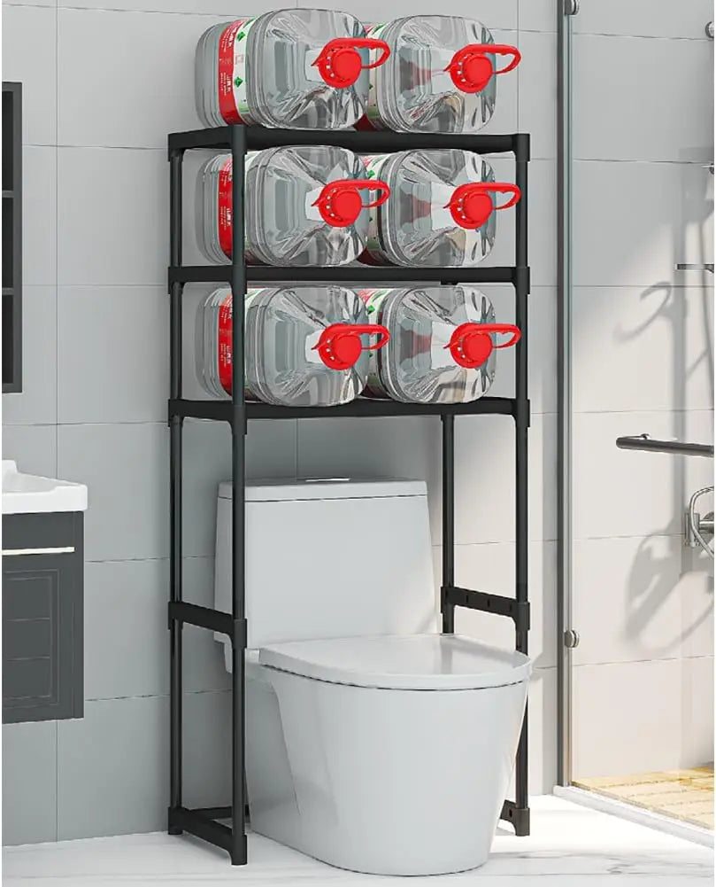 Over-the-Toilet Storage Cabinet, 3-Tier Metal Bathroom Organizer Shelf