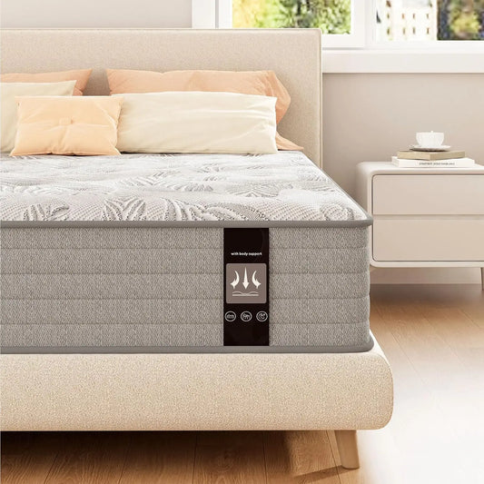 12 Inch Twin Mattress Pocket Springs with Memory Foam, Medium Firm
