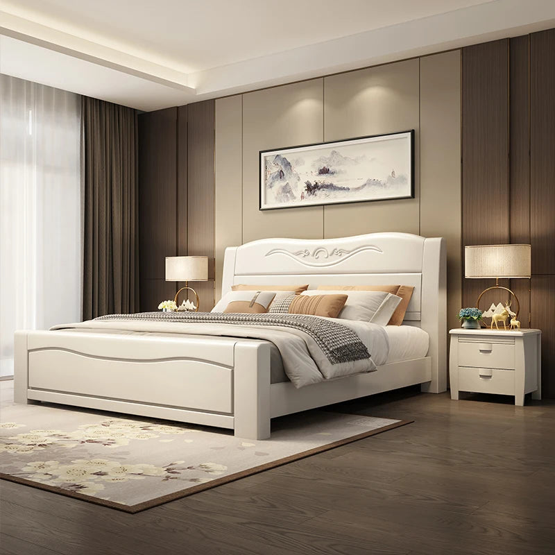 Children's Bed Luxury Double Modern Bed Design Nordic Wooden