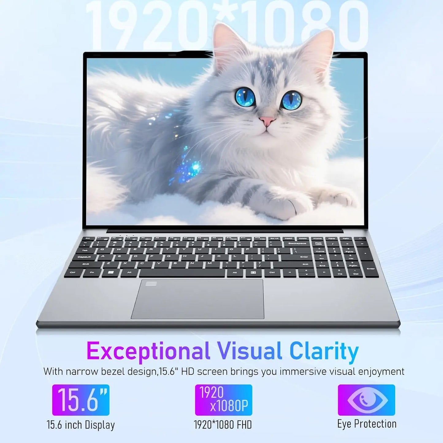 15.6-inch Intel Notebook  Ultra Slim Laptop  Windows 11 Pro