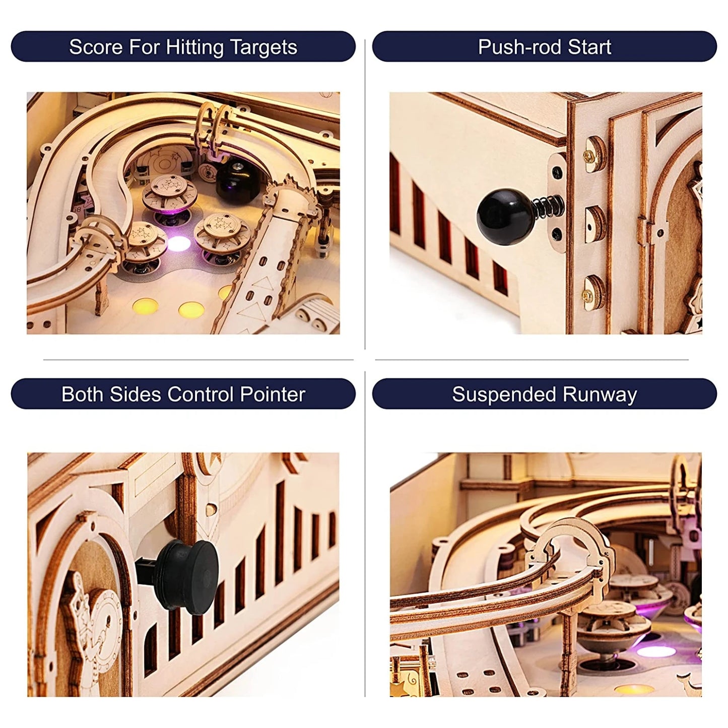 3D Pinball Machine 3D Wooden Puzzle for Adults