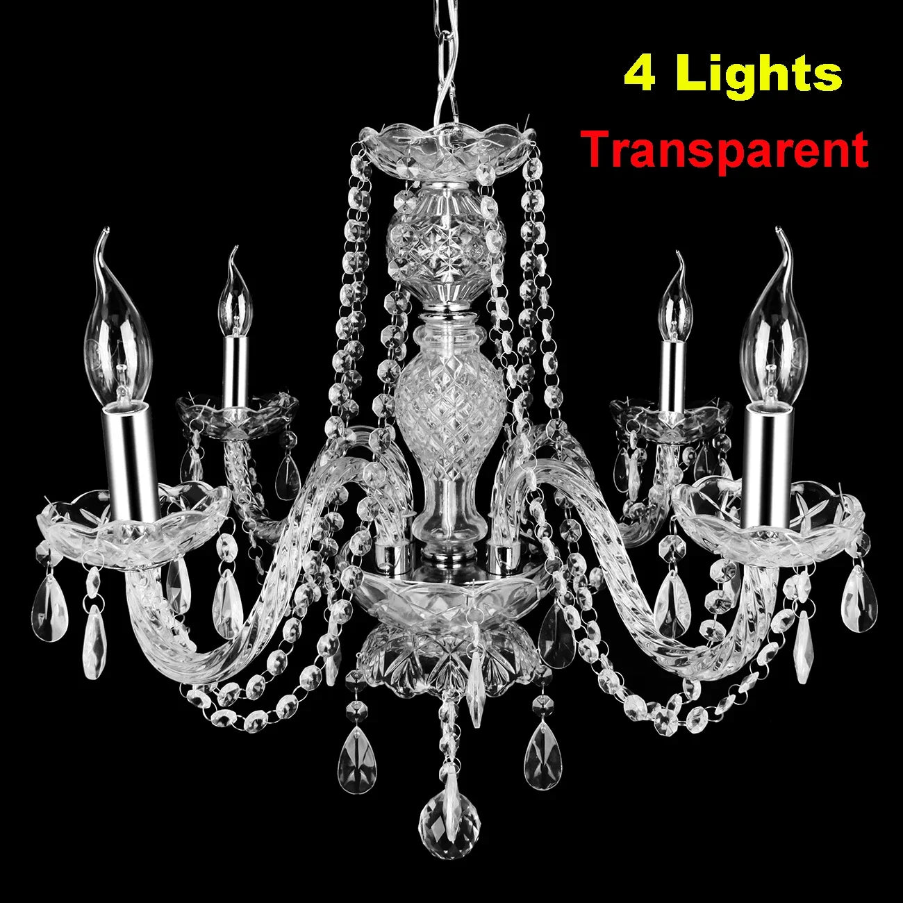 Crystal Chandelier Pendant Light Luxury Lamp LED Ceiling Light Vintage