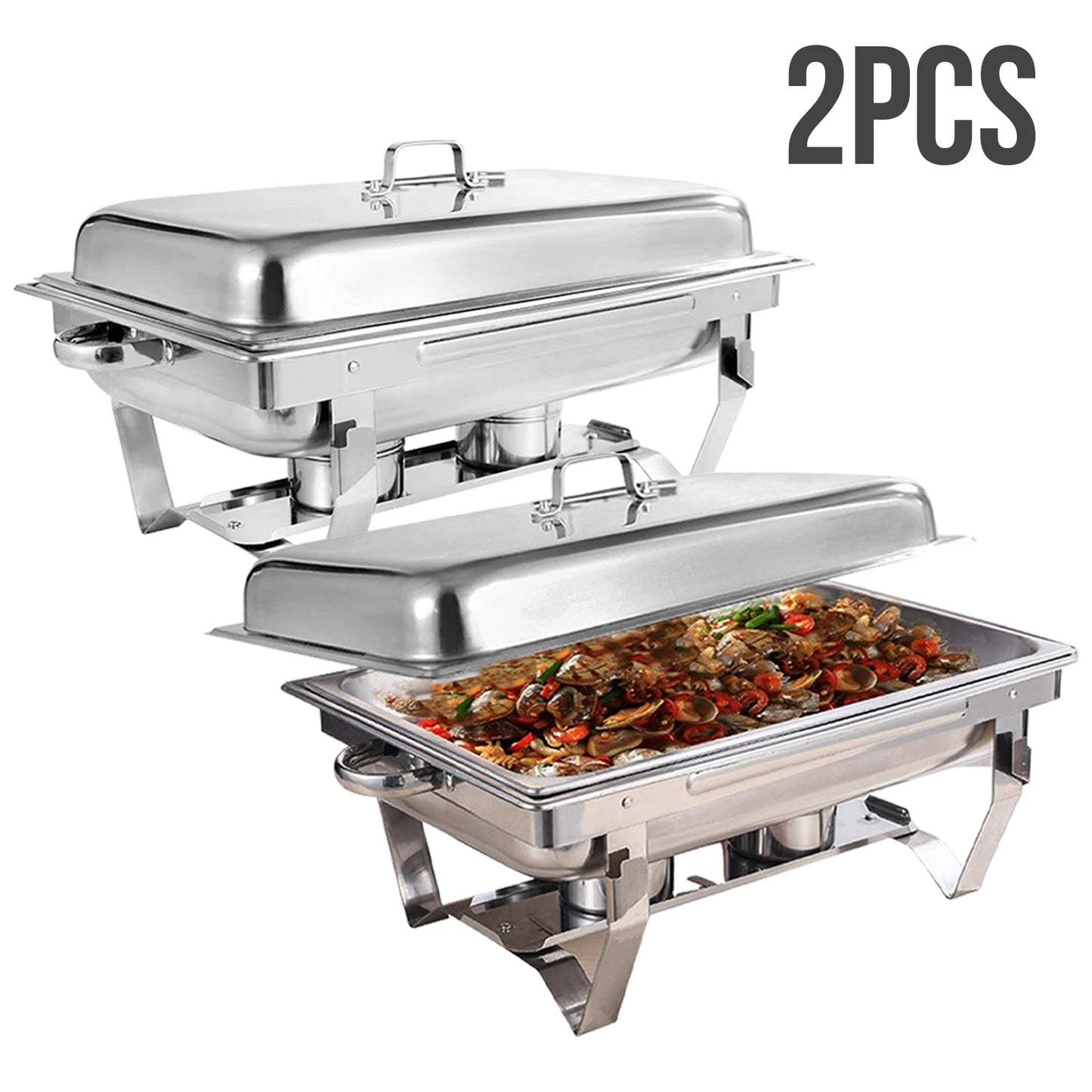 Chafing Dish Buffet Set 8QT Electric Stainless Steel for Party Catering