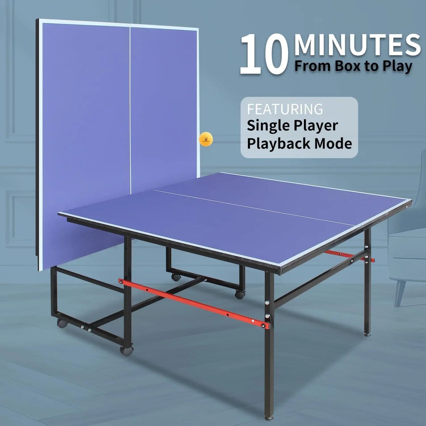 Portable Collapsible Indoor/Outdoor Ping Pong Table