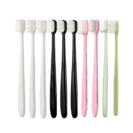 10pcs/set Toothbrush Bristle Ultrafine Adult Tooth Brush Portable Travel