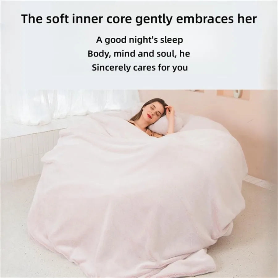 7Ft Giant Comfy Bean Bag Bed with Fluffy Surface