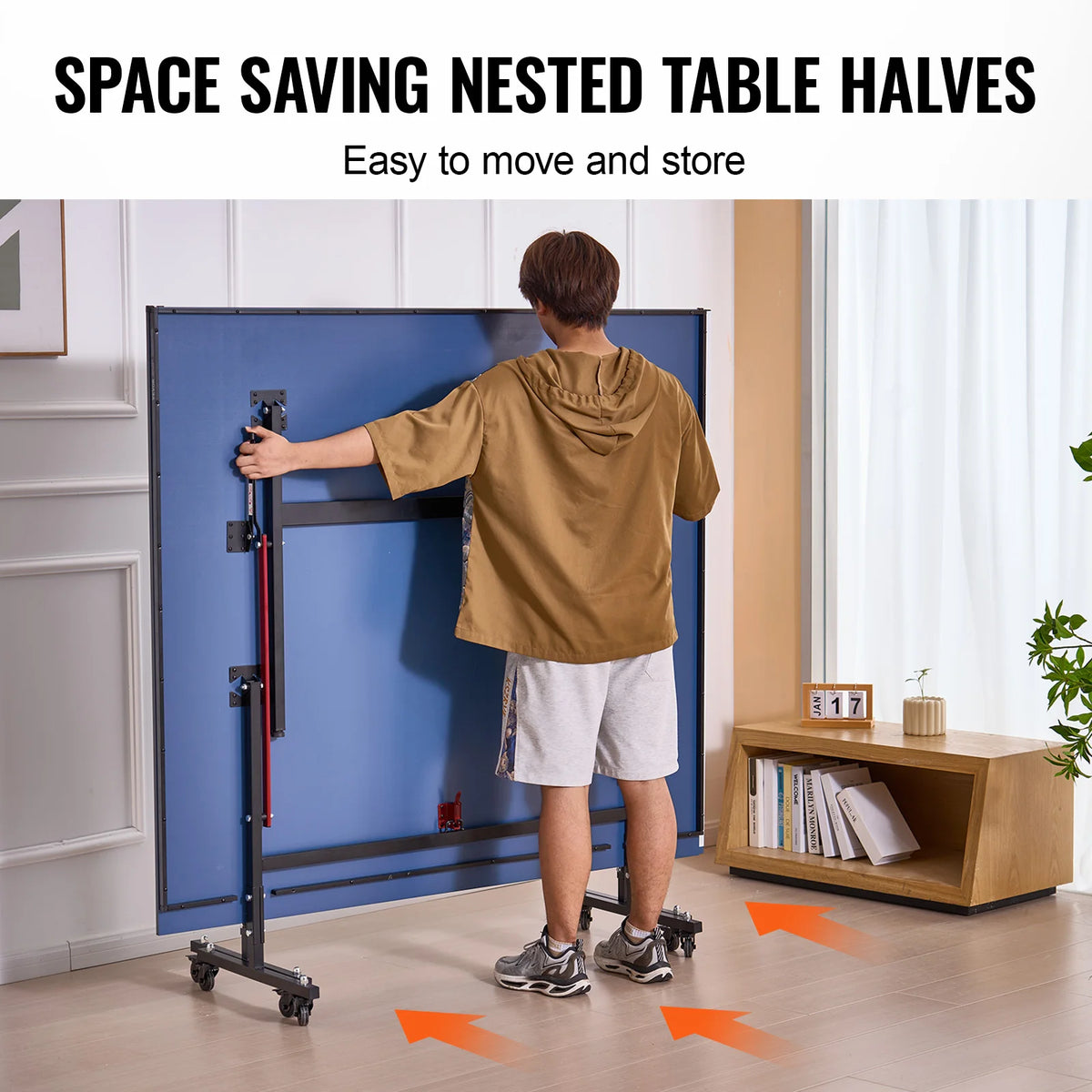 Professional Table Tennis Game Foldable Ping Pong Table with Net
