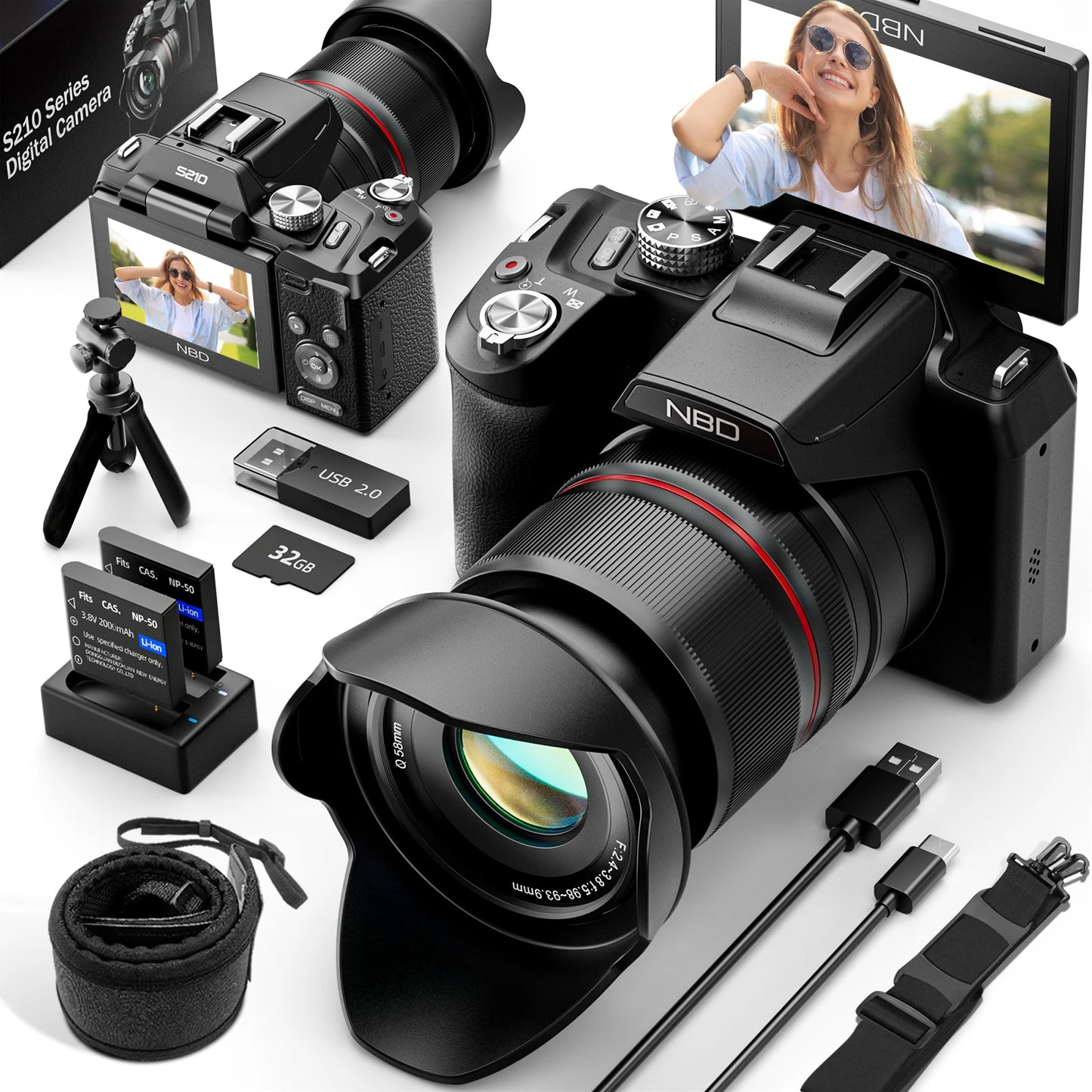 Digital  Zoom Camera With WiFi & App Control