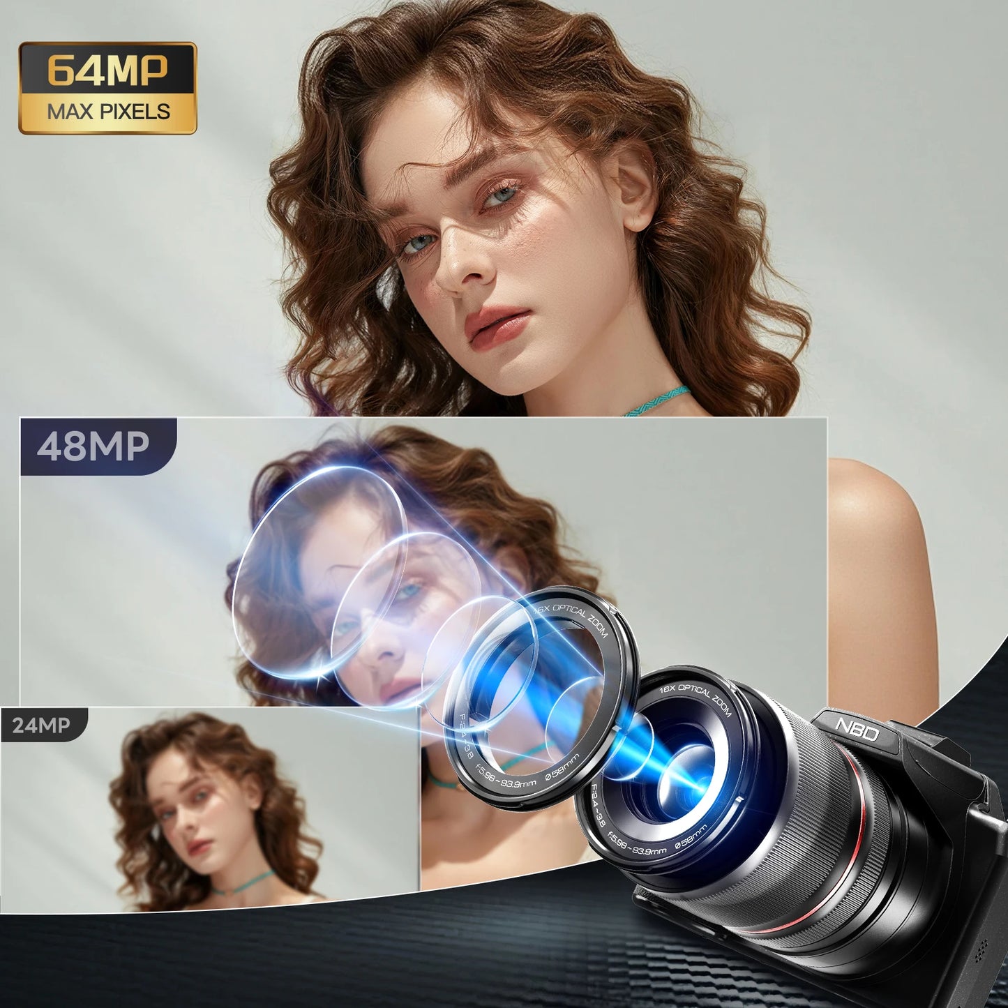 Digital Cameras With WiFi & App Control Vlogging Camera