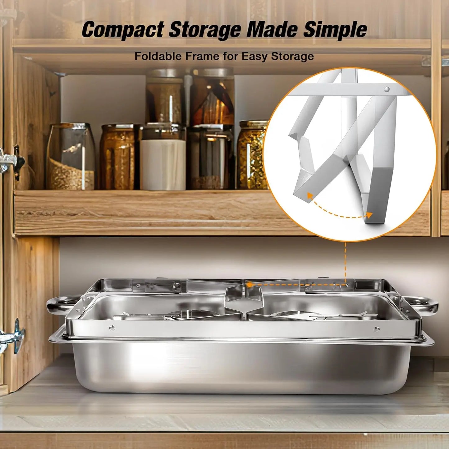 Chafing Dish Buffet Set Stainless Steel Food Warmer Kit