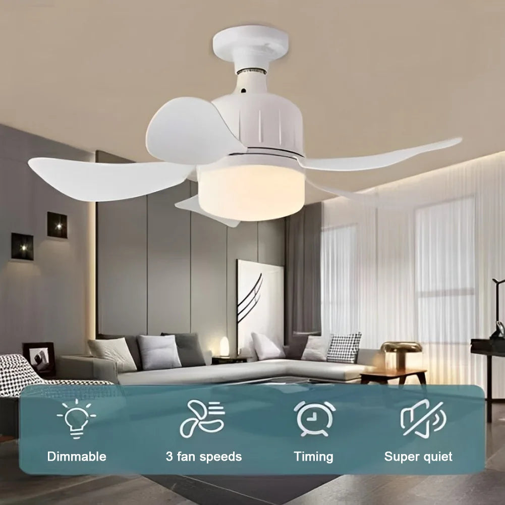 Chandelier Ceiling Fan  3 Colors Dimmable Indoor Ceiling Fan Light