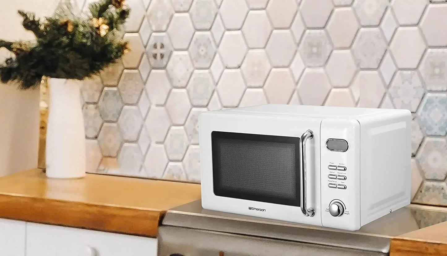 Compact Countertop Microwave Oven with Button Control, LED Display