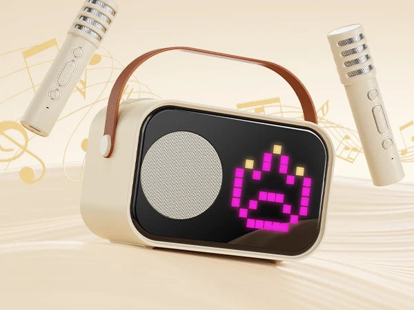 Karaoke Machine for Children and Adults with 2 Wireless Microphones