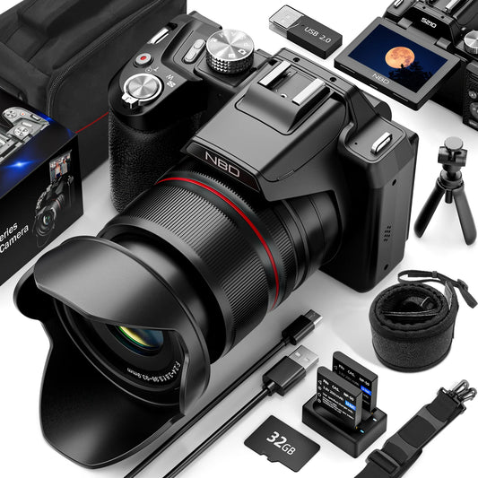 Digital Cameras With WiFi & App Control Vlogging Camera