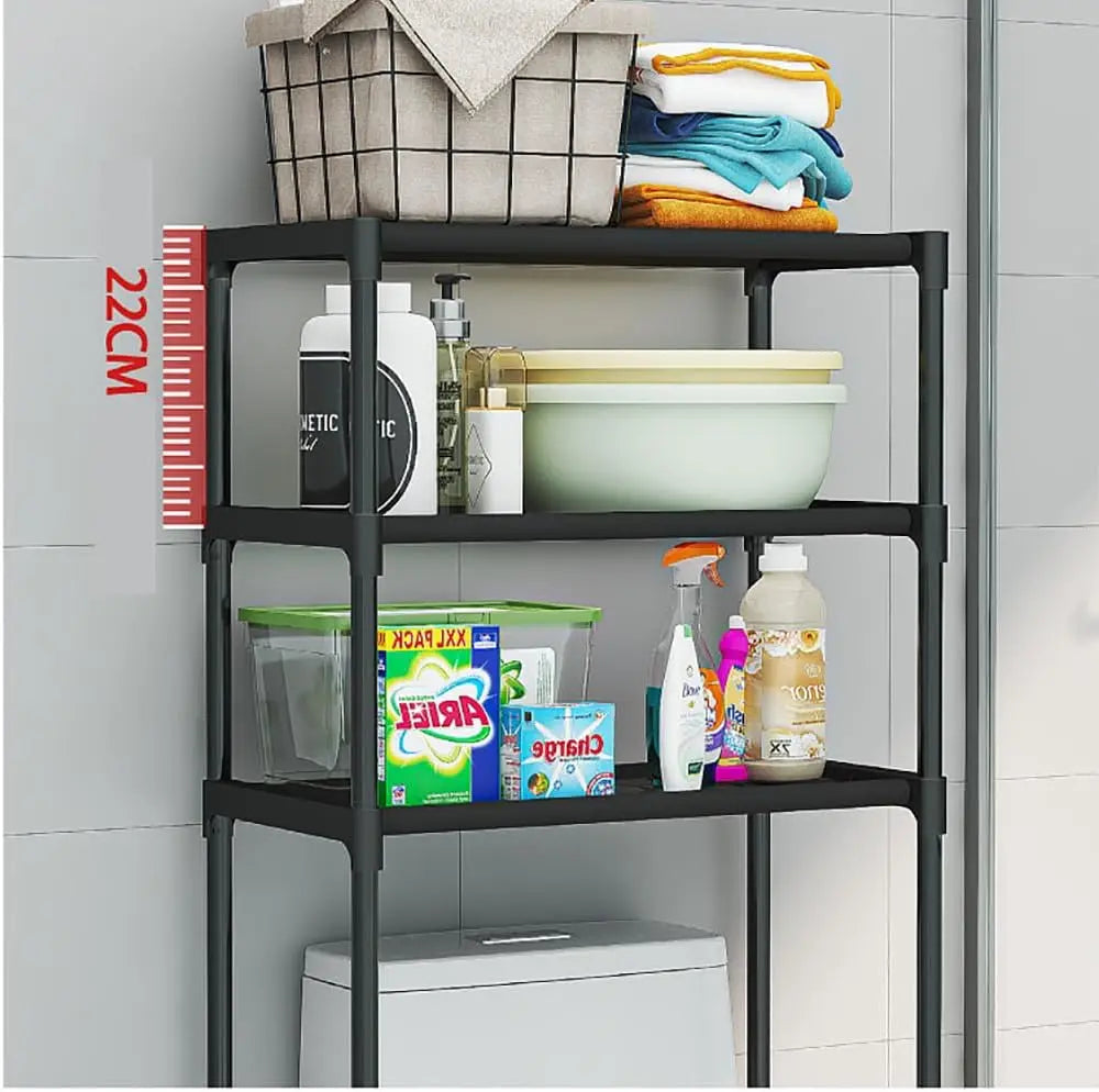 Over-the-Toilet Storage Cabinet, 3-Tier Metal Bathroom Organizer Shelf