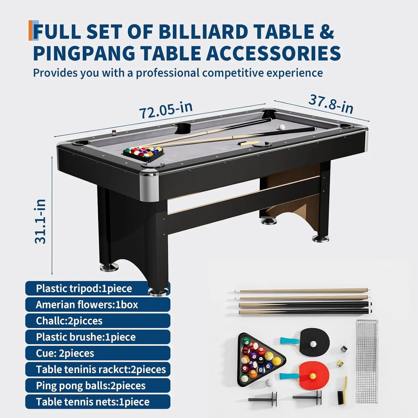 2-in-1 Multi-Game Combination Table