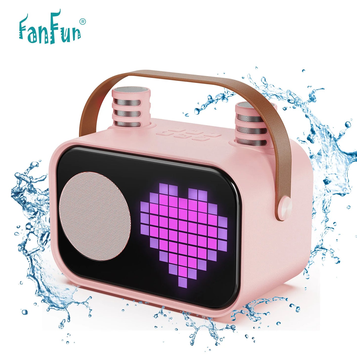 Karaoke Machine for Children and Adults with 2 Wireless Microphones