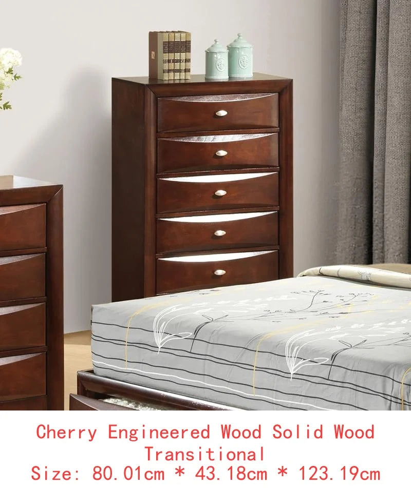 Contemporary Queen Bed with 2 Nightstands and Bookcase Headboard