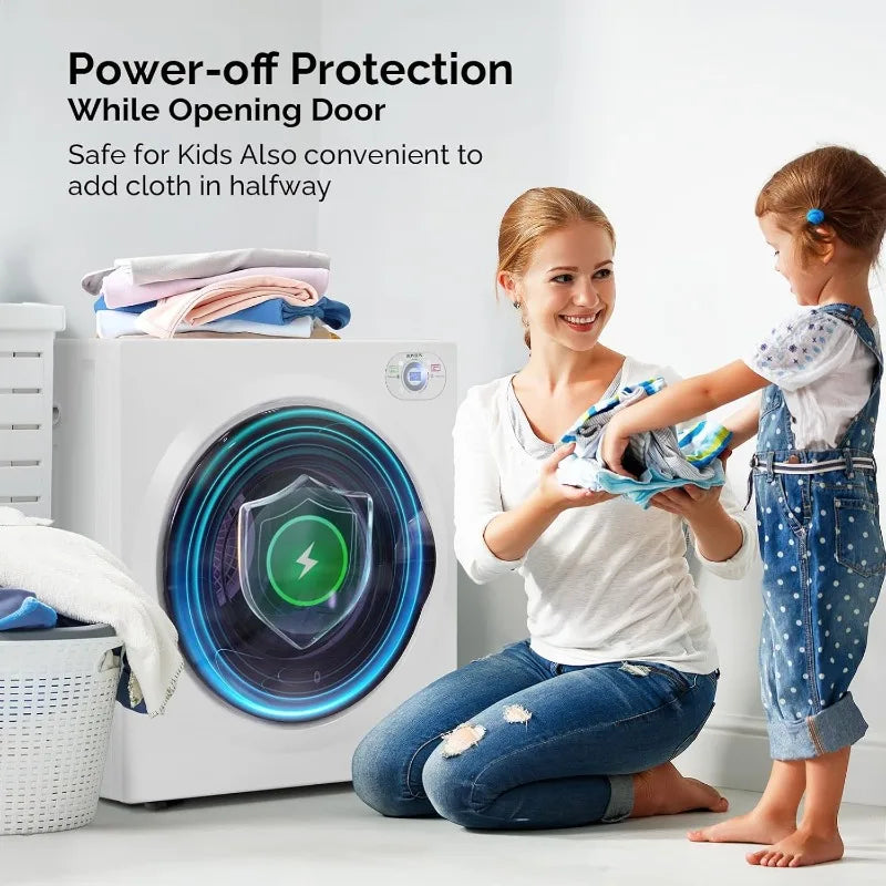 Portable Fast Drying Front Load Dryer with Stainless Steel Tub