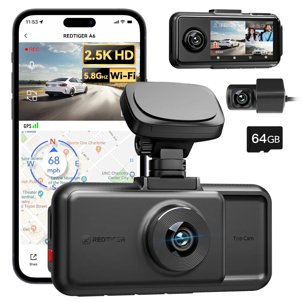 Cameras Front/Cabin/Rear Cam Built-in WiFi GPS Night Vision