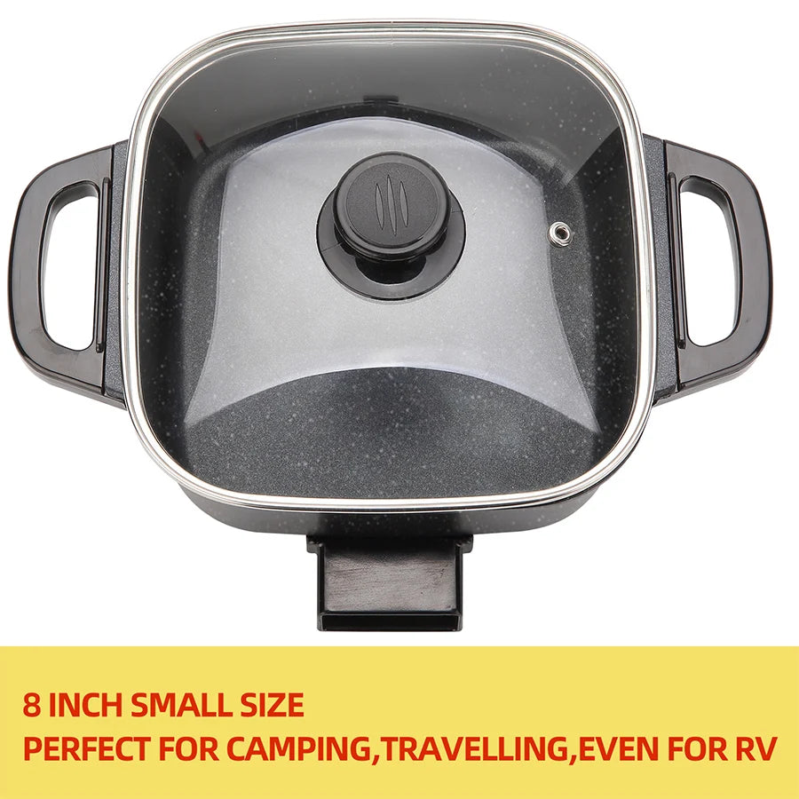 Electric Frying Pan, Temperature Control, Non Stick