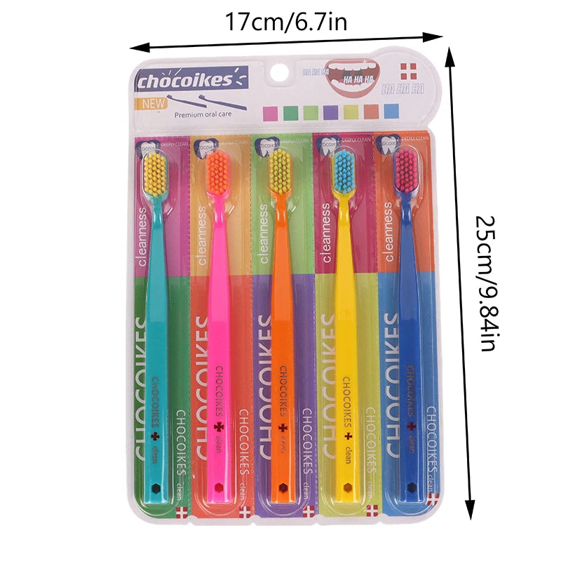5pcs Ultra Soft Toothbrush  Oral Hygiene For Sensitive Gum