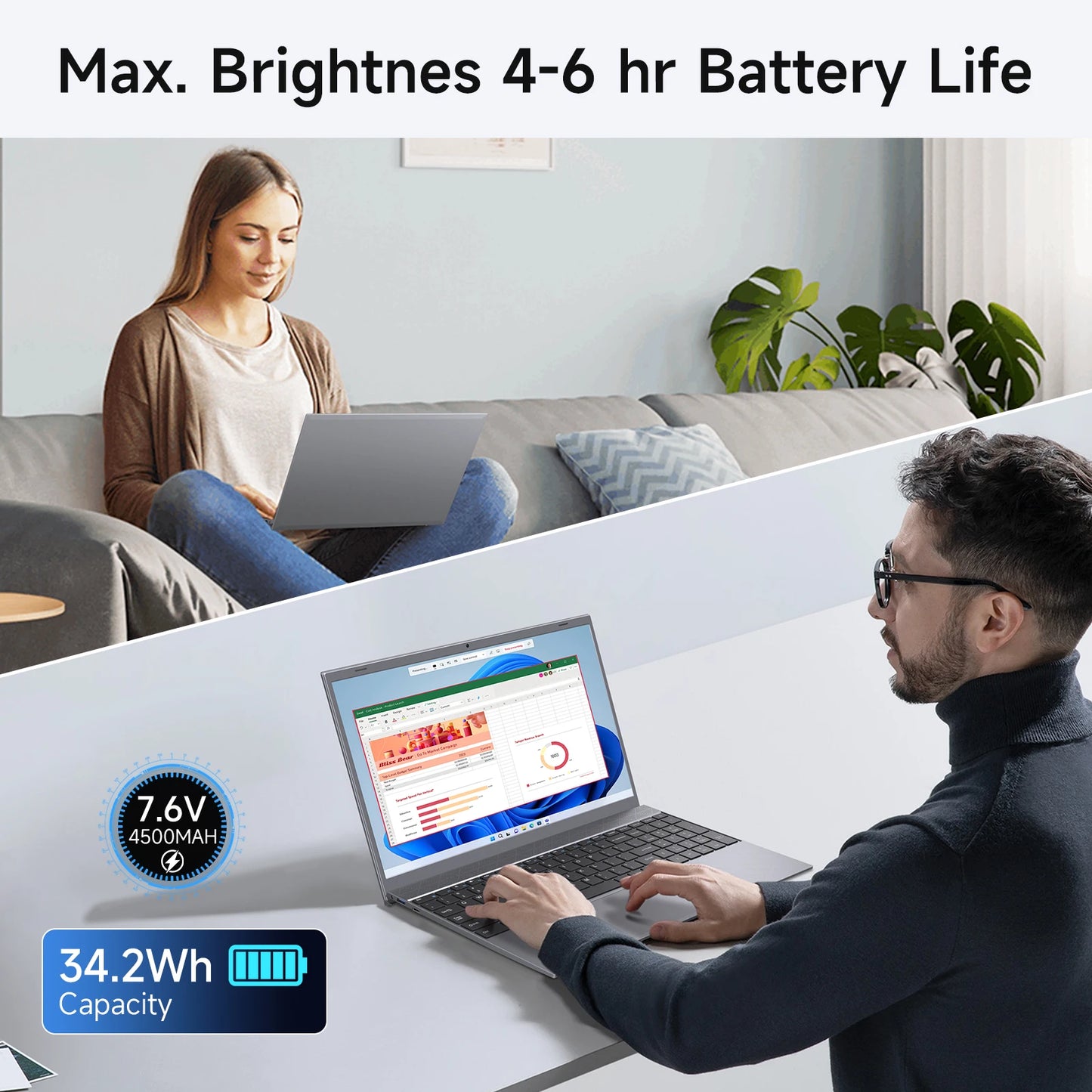 15.6 Inch Laptop Windows 11  For Students And Business