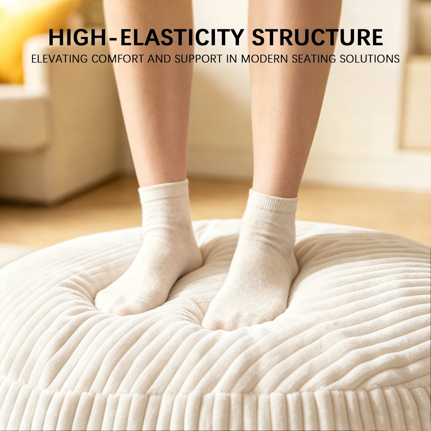 Giant Foam Bean Bag Chair,  Soft Memory Foam  with Removable Cover