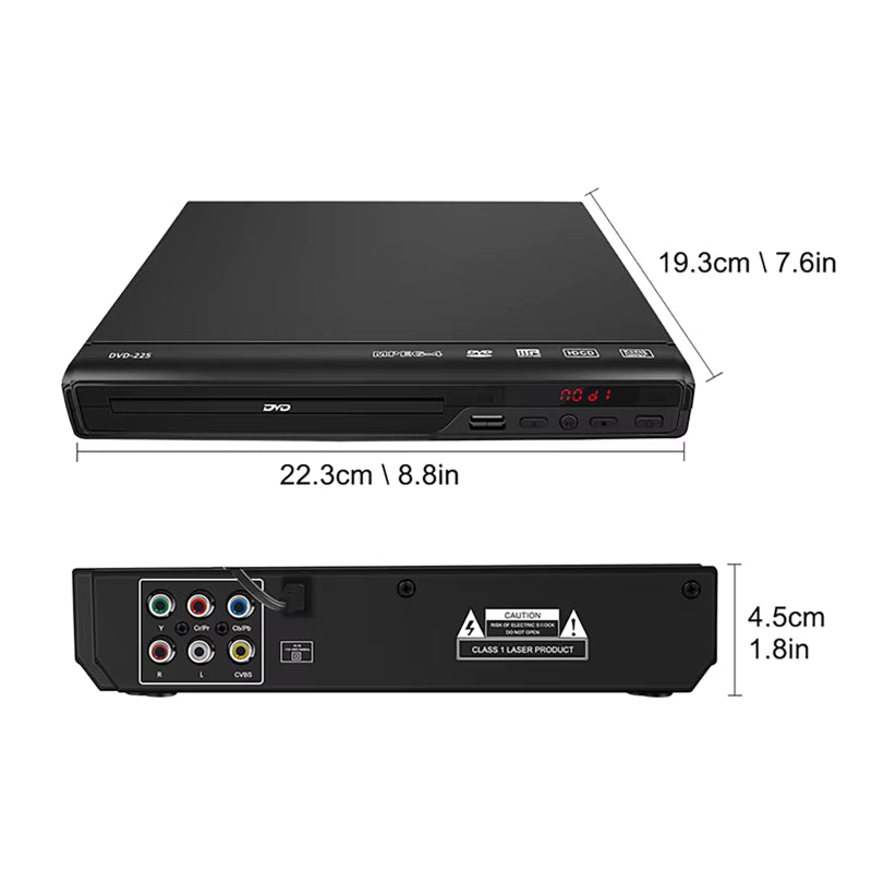 DVD Player for TV, CD, AV Output, Remote Control